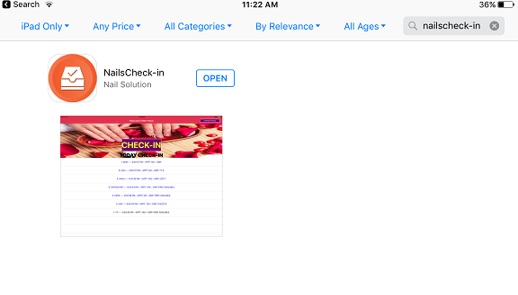 Download NailsCheck-In on your IPAD